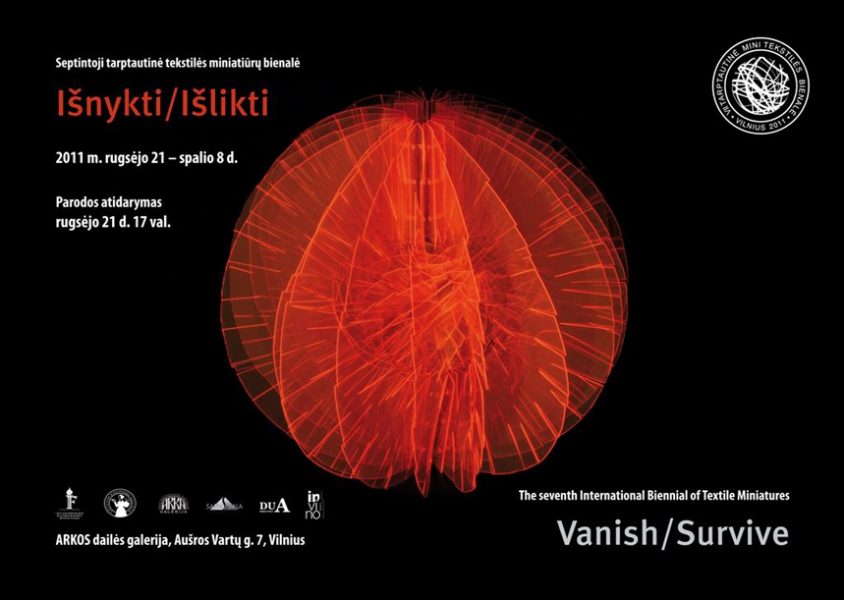 Vanich and survive, 2011, The 7th iInternational Biennal og Texrile Miniature Art, flyers